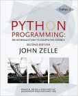 Book Cover Image. Title: Python Programming:  An Introduction to Computer Science, Author: John M. Zelle