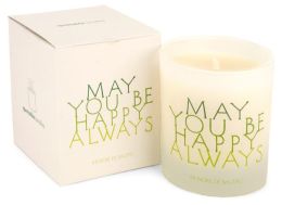 Quotable Candle May you be happy always