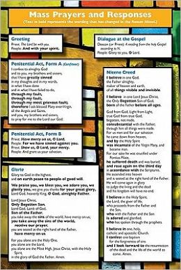 Pew Card: Revised Order of the Mass Our Sunday Visitor