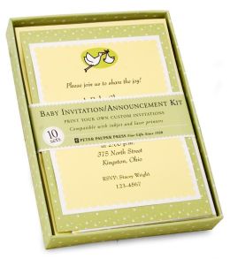 Baby Deluxe Imprintable Invitation and Announcement Kit