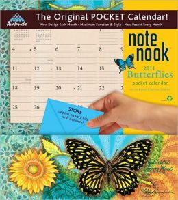 2011 Butterflies Note Nook Wall Calendar