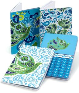 Jonathan Adler Blue Love Dove Miniature Journals Set of 4 (4x6)