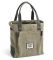 Barnes & Noble Book Bag -Beige & Brown Basketweave Fabric (12.75 x 14 x 5.75)