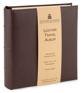 Brown Leather Travel Photo Album