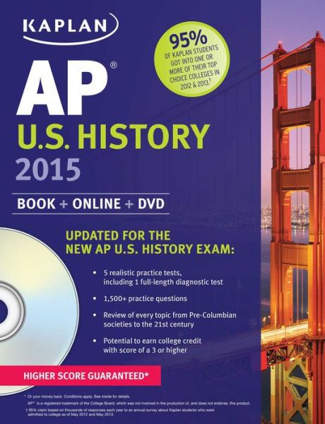 Kaplan AP U.S. History 2015: Book + Online + DVD