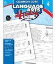 Book Cover Image. Title: Common Core Language Arts 4 Today, Grade 4:  Daily Skill Practice, Author: Carson-Dellosa Publishing