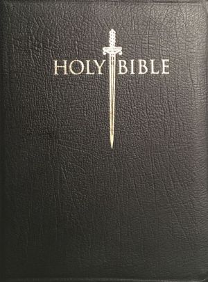 KJV Sword Study Bible/Giant Print-Black Genuine Leather Indexed