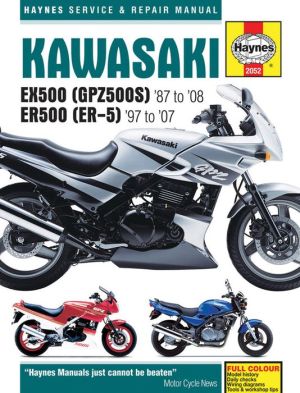 Kawasaki EX500 (GPZ500S) '87 to '08 ER500 (ER-5) '97 to '07