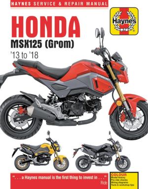 Book Honda MSX125 (GROM) '13 to '18: Haynes Service & Repair Manual