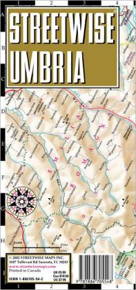 Streetwise Umbria Map - Laminated Road Map of Umbria, Italy - Folding pocket size travel map Streetwise Maps