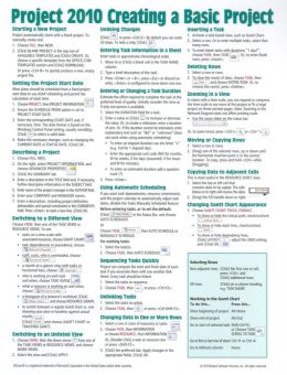 project 2010 quick reference guide