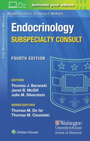Book Washington Manual Endocrinology Subspecialty Consult