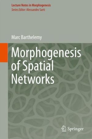 Morphogenesis of Urban Networks