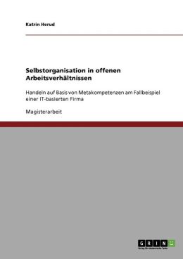 Selbstorganisation In Offenen Arbeitsverh Ltnissen