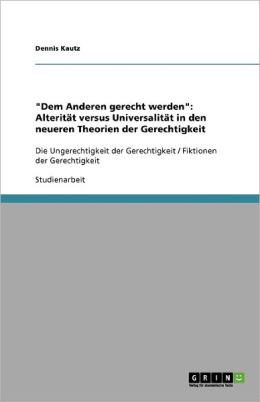 Dem Anderen Gerecht Werden