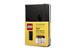 2014 12 Month Limited Edition Planner - Lego - Weekly Notebook - Pocket - Black - Hard Cover