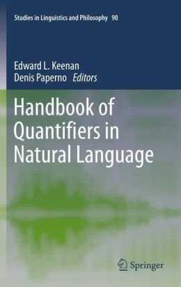 Handbook of Quantifiers in Natural Language