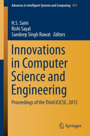 Innovations in Computer Science and Engineering: Proceedings of the Third ICICSE, 2015