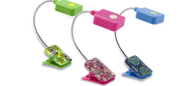 Vera Bradley Lime's Up LED Clip-On Booklight; Vera Bradley Paisley Meets Plaid LED Clip-On Booklight