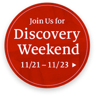 Join Us for Discovery Weekend 11/24 through 11/23