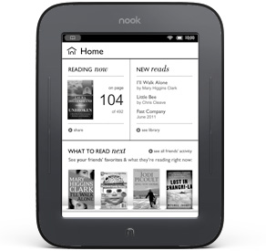 NOOK Home screen