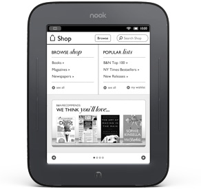 The Nook Simple Touch Reader is now available - $139 + Free shipping