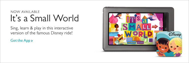 Featured App: It's a Small World. Sing, learn & play in this interactive version of the famous Disney ride! Get the App