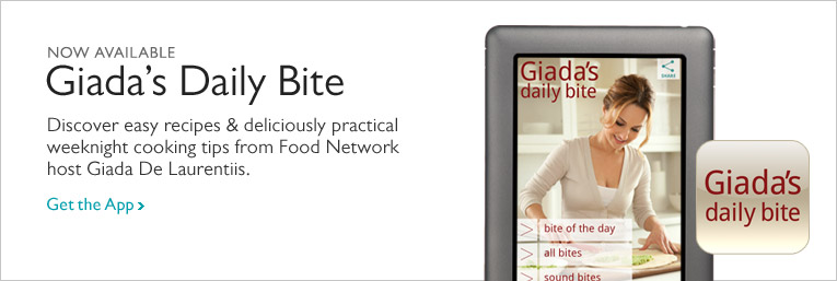 Now Available - Giada's Daily Bite. Discover easy recipes & deliciously practical weeknight cooking tips from Food Network host Giada De Laurentiis. Get the App