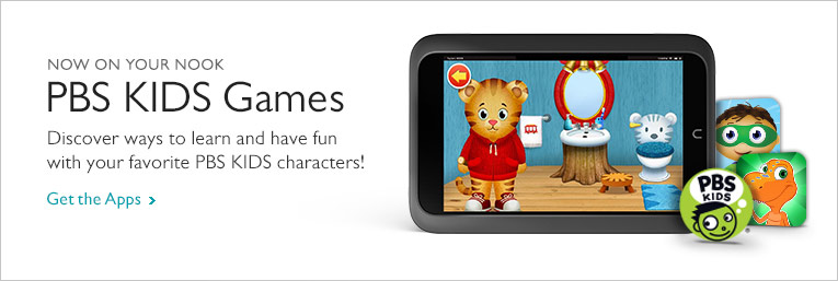 Now on Your NOOK: PBS KIDS Games - Discover ways to learn and have fun with your favorite PBS KIDS characters! Get the Apps