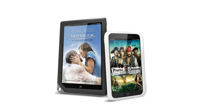 NOOK HD+: The Notebook; NOOK HD: Pirates of the Caribbean: On Stranger Tides