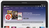 Samsung Galaxy Tab(R) 4 NOOK(R) 10.1 - Front (Shop Screen)