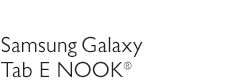 Samsung Galaxy Tab E NOOK(R)