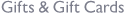 Gifts & Gift Cards