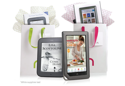 Mother's Day - Free NOOK Gift Bag: Weeknights with Giada: Quick and Simple Recipes to Revamp Dinner by Giada De Laurentiis, Come Home by Lisa Scottoline