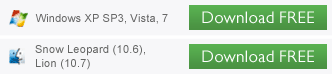 Windows XP SP3, Vista, 7, Snow Leopard (10.6.x), Lion (10.7) - Download Now